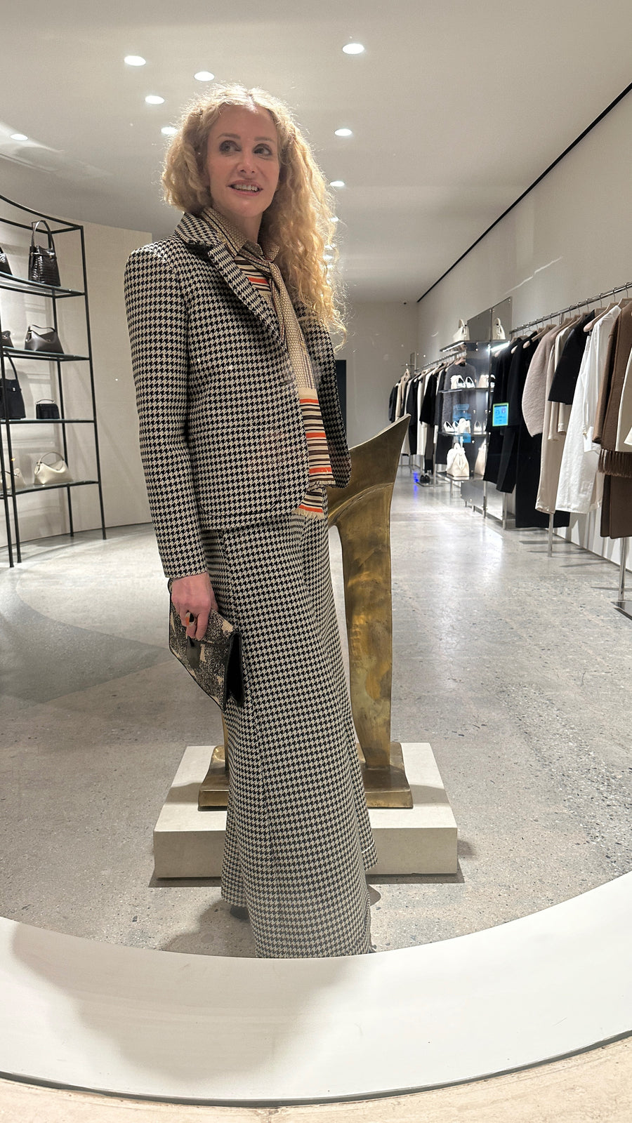 Boy Blazer : Black + White Large Houndstooth