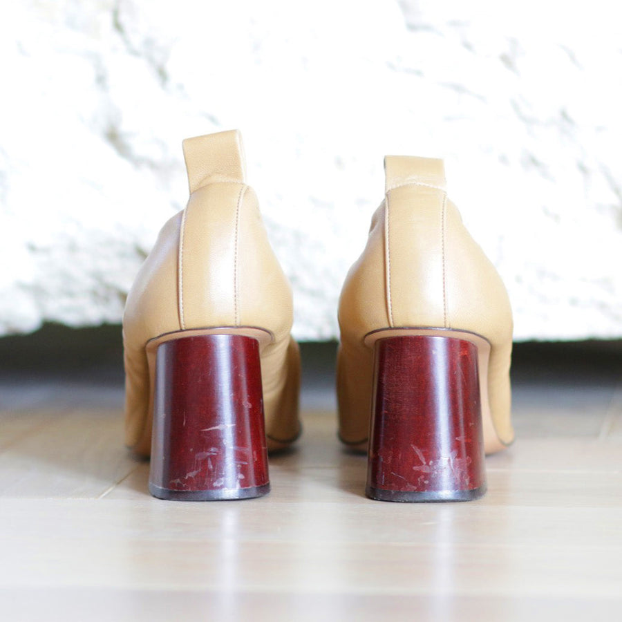 JH Vintage : CELINE Soft Ballerina Leather Heel (Phoebe Philo)