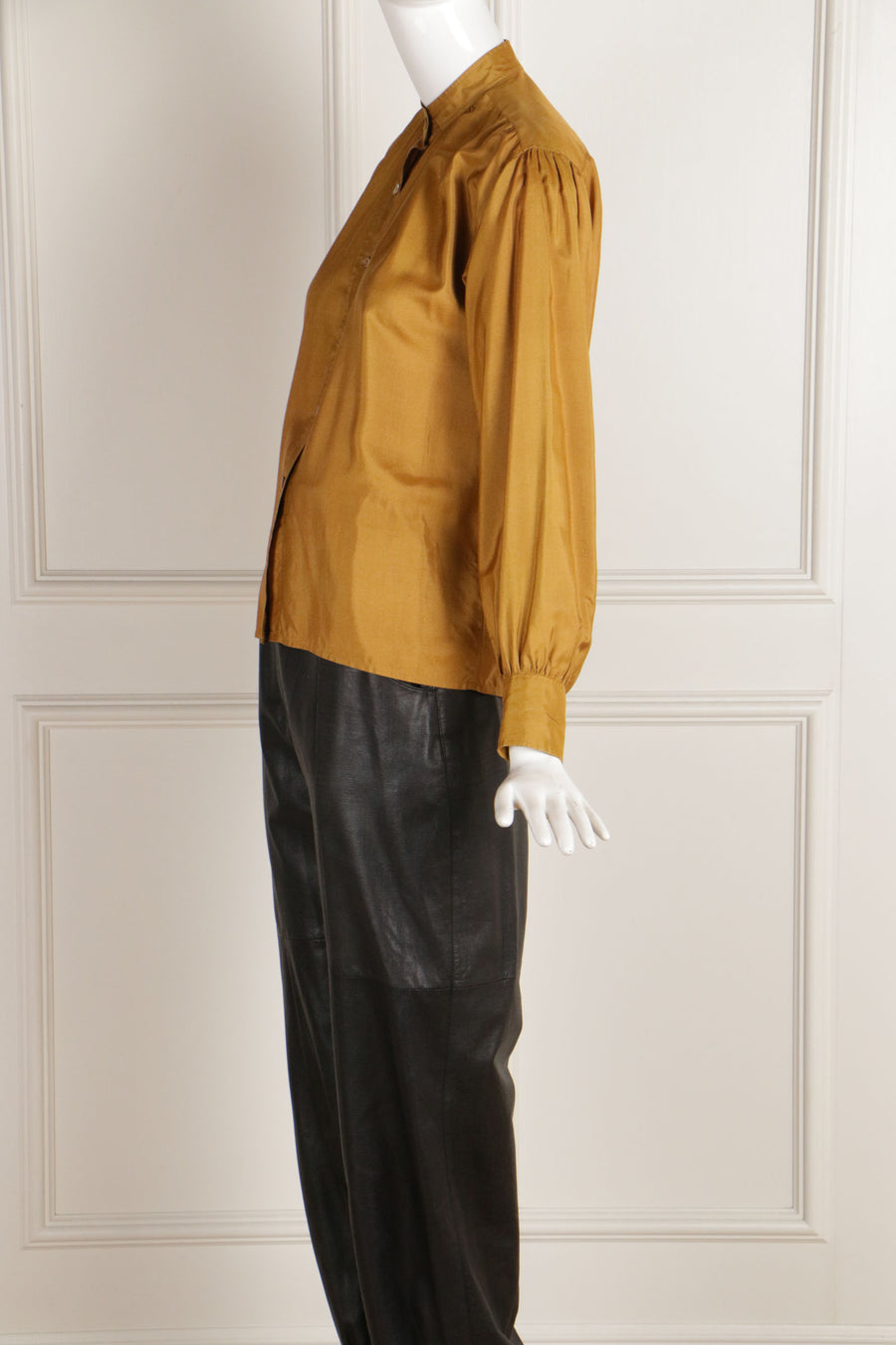 JH Vintage : SAINT LAURENT Mustard Blouse