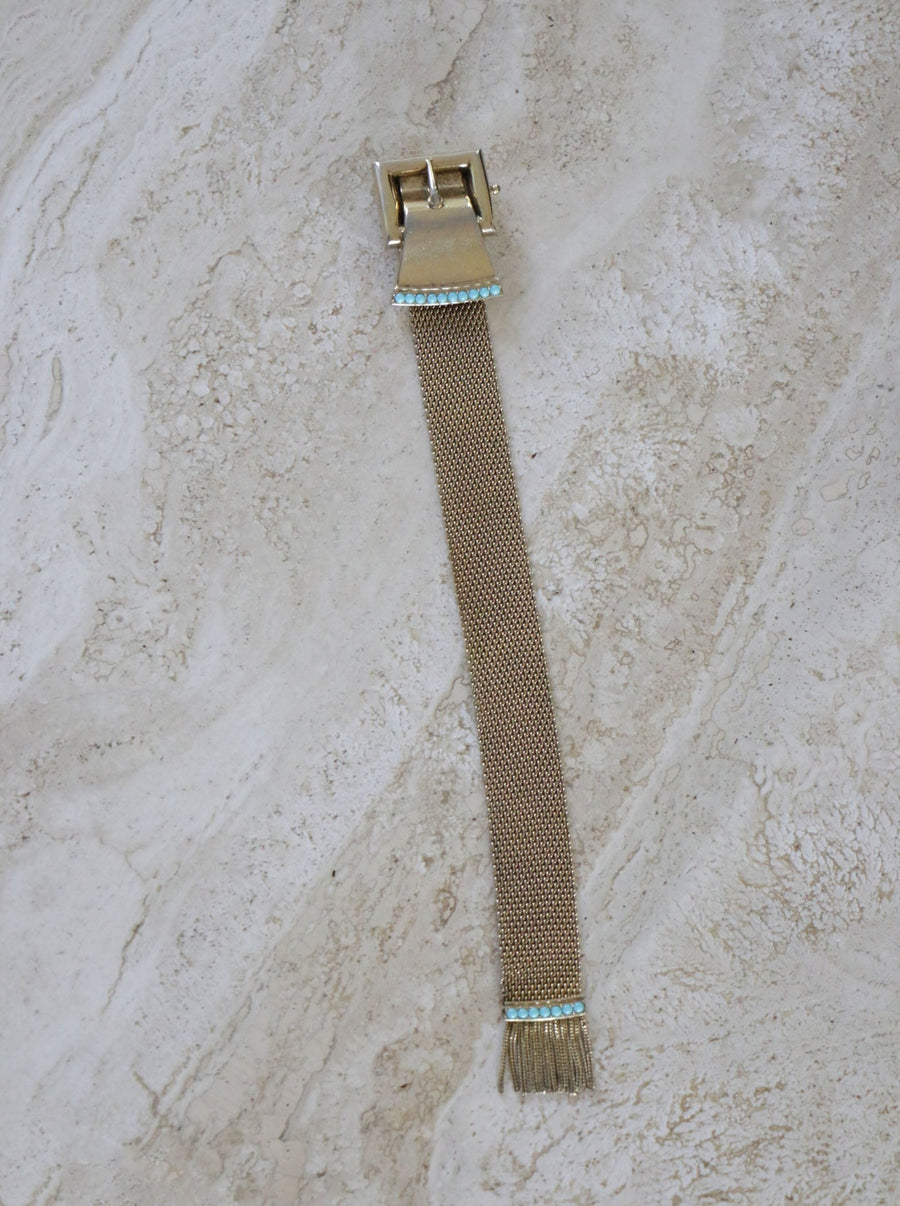JH Vintage : WHITING AND DAVIS 1970’s Mesh Buckle Bracelet