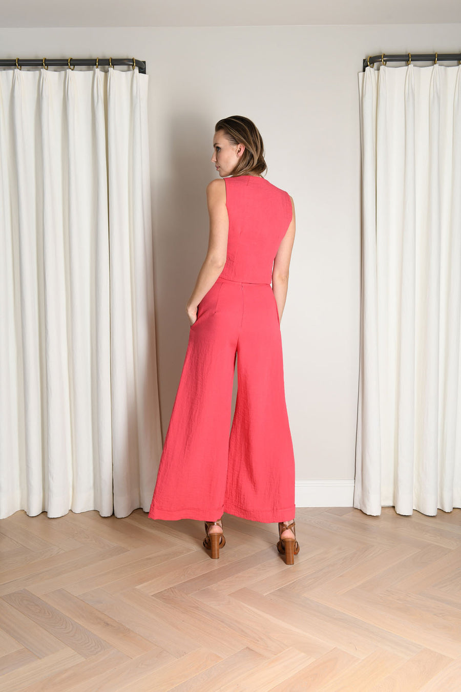 Jojo Palazzo Pants in Poppy