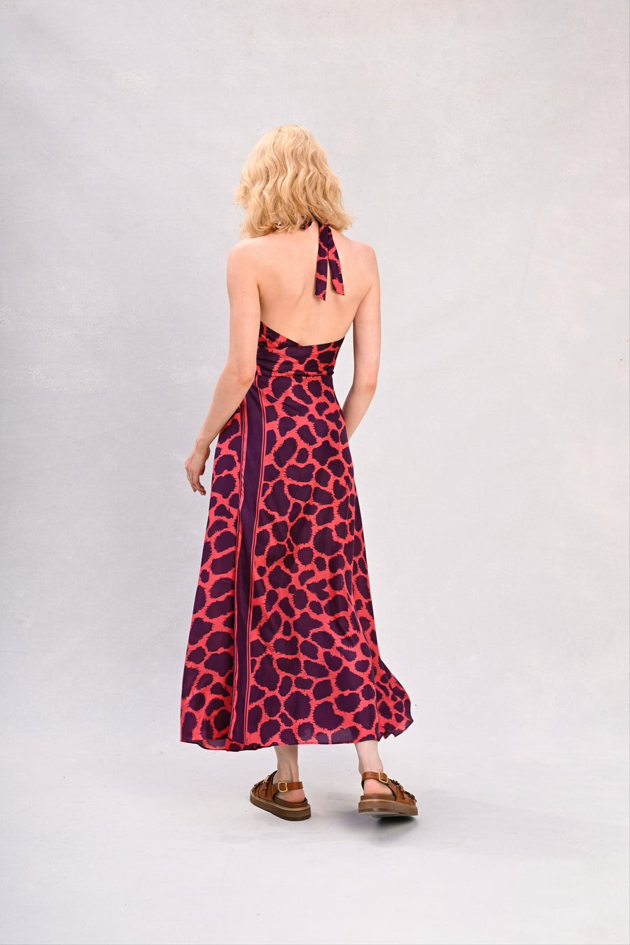 Lisa Dress : Plum + Poppy Giraffe Print Julie Harrah Lisa Dress : Plum + Poppy Giraffe Print Julie Harrah