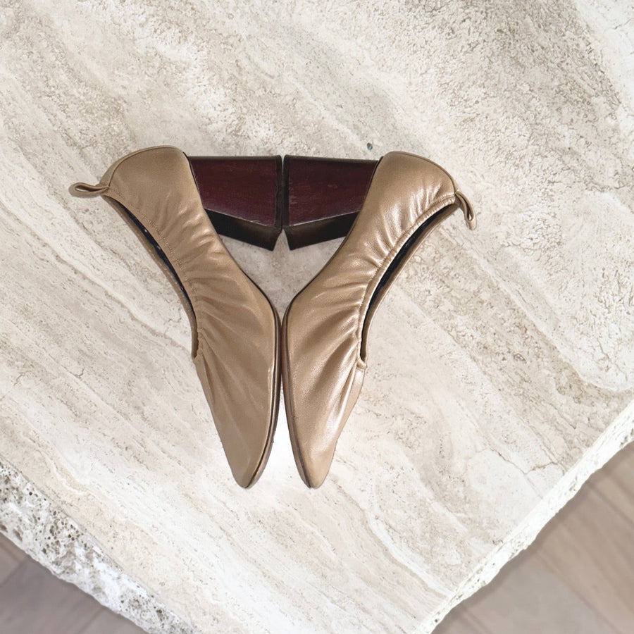 JH Vintage : CELINE Soft Ballerina Leather Heel (Phoebe Philo)