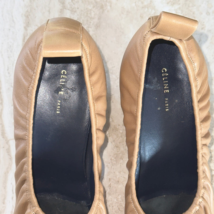 JH Vintage : CELINE Soft Ballerina Leather Heel (Phoebe Philo)