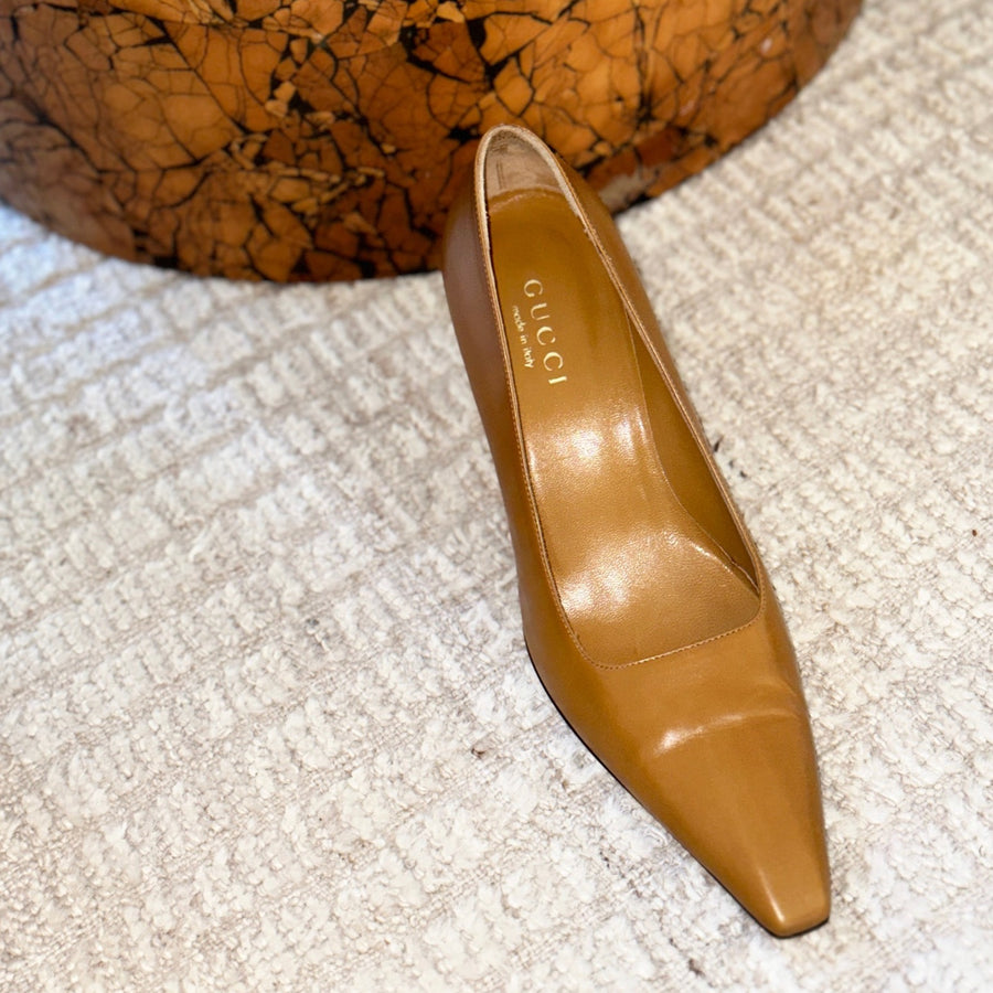 JH Vintage : GUCCI Leather Pump