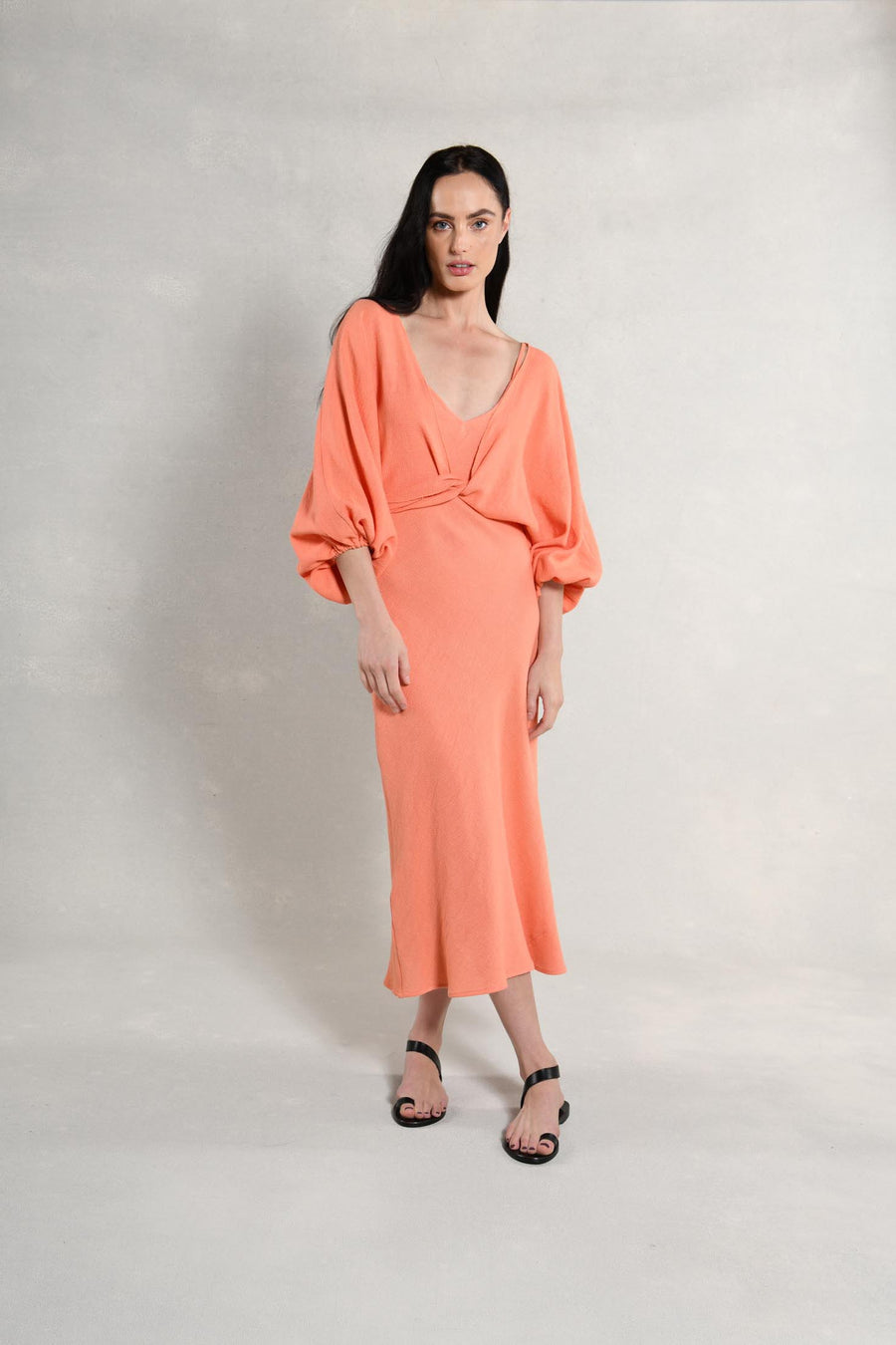 Candace Slip Dress & Wrap Top : Melon