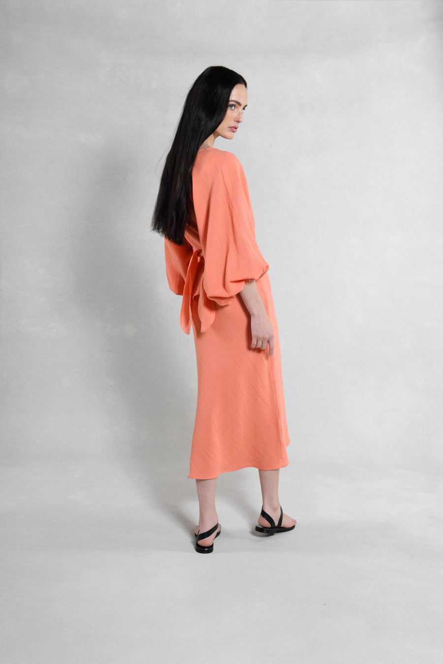 Candace Slip Dress & Wrap Top : Melon