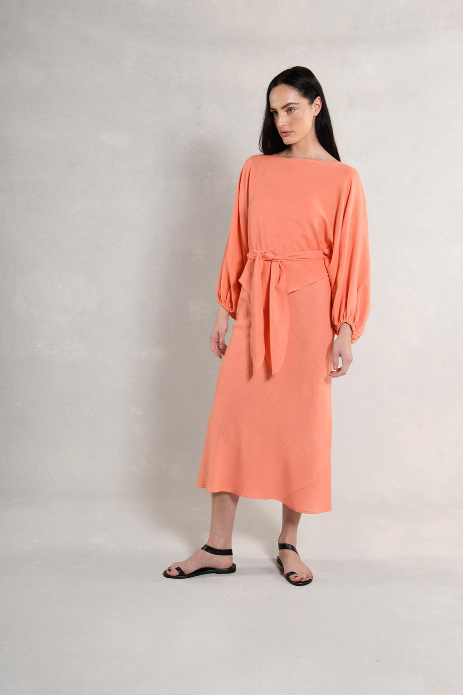 Candace Slip Dress & Wrap Top : Melon