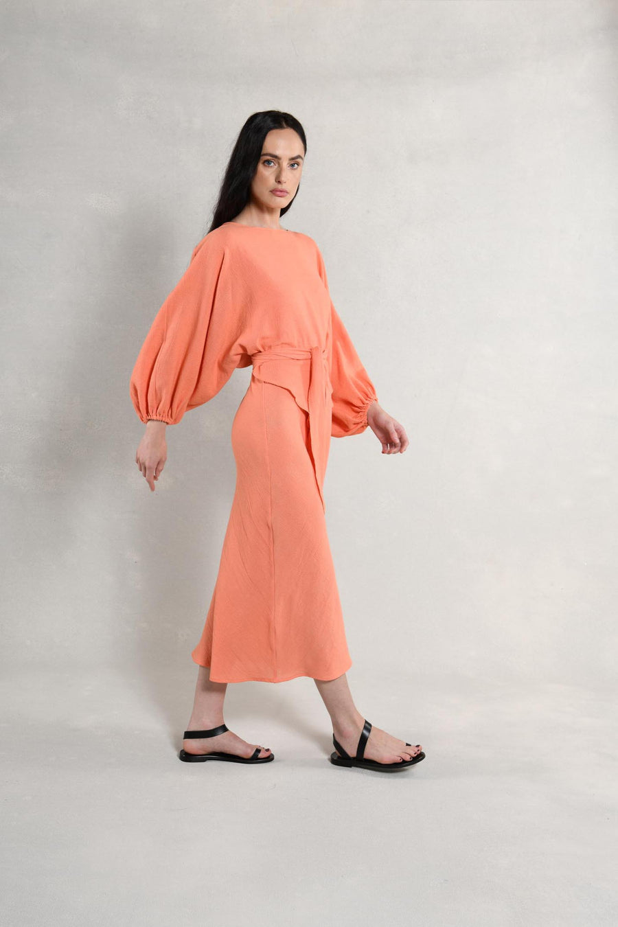 Candace Slip Dress & Wrap Top : Melon