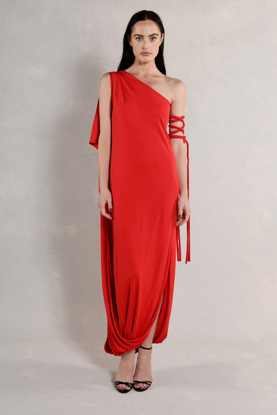 Everyway Dress : Red Matte Jersey