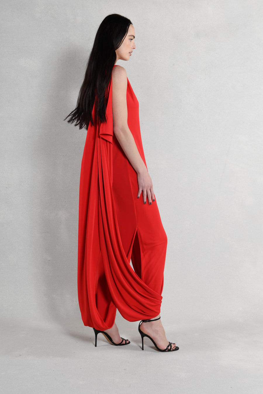 Everyway Dress : Red Matte Jersey