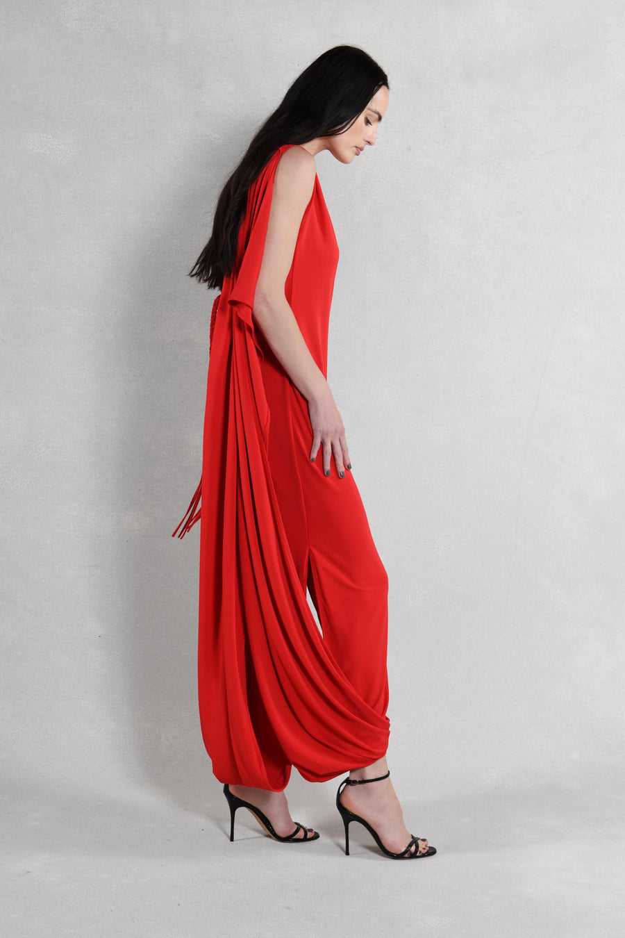 Everyway Dress : Red Matte Jersey