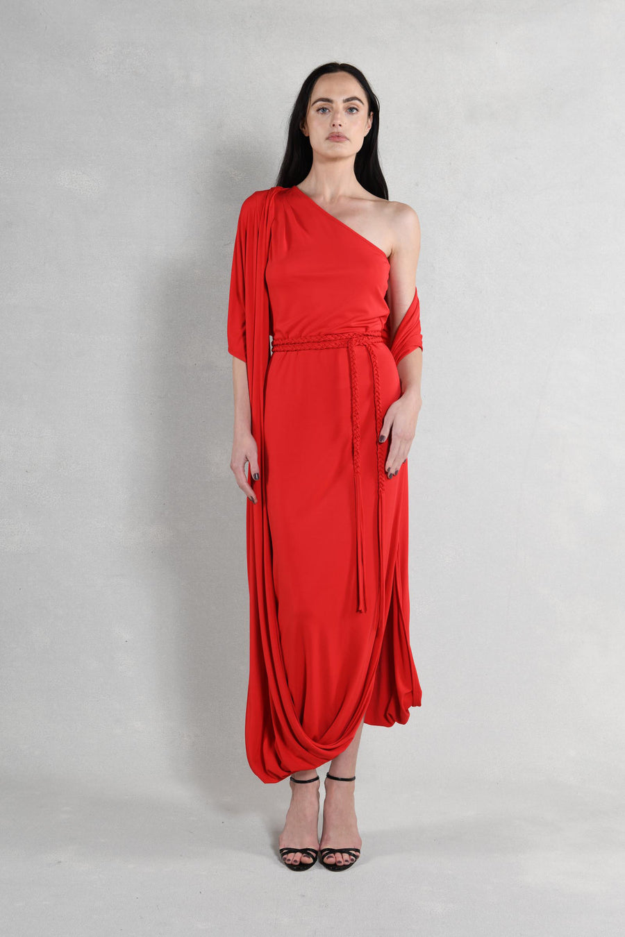 Everyway Dress : Red Matte Jersey