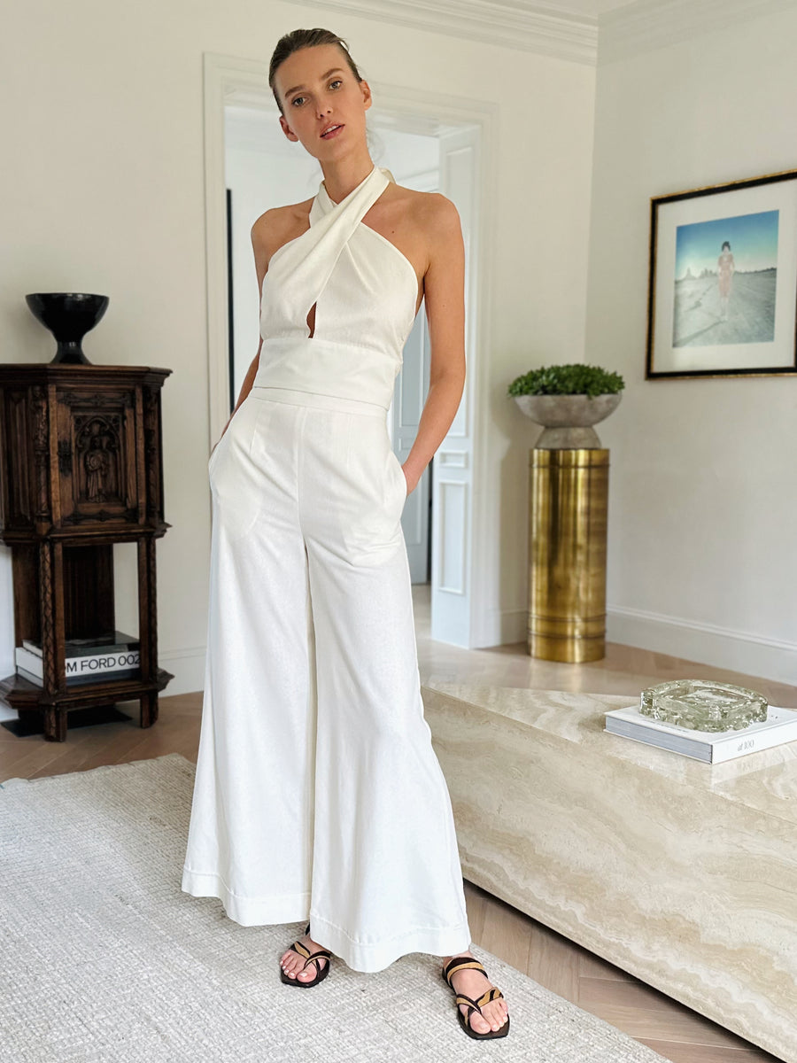 Jojo Palazzo Pants : Ivory Noil – Julie Harrah Jojo Palazzo Pants : Ivory Noil – Julie Harrah