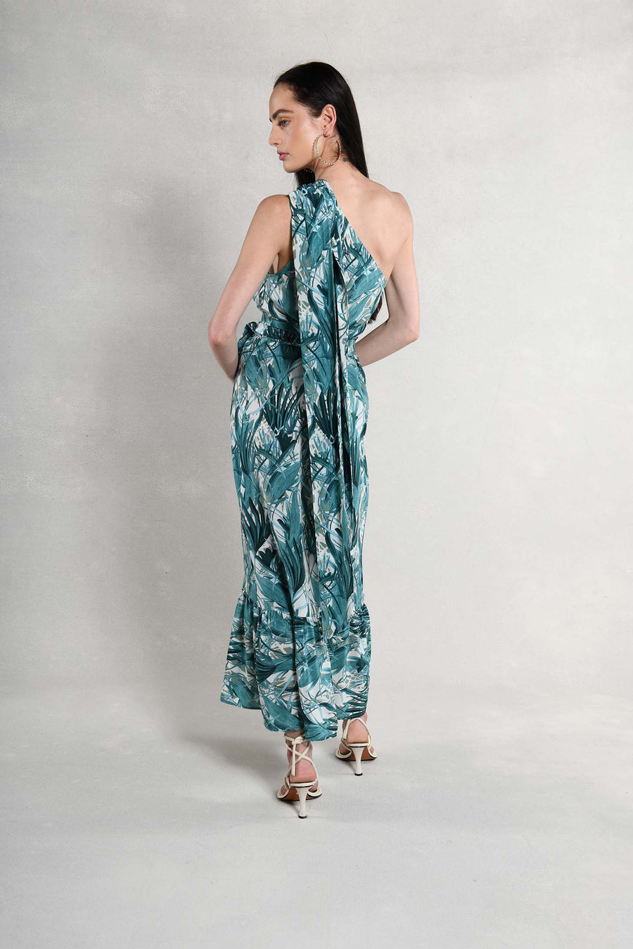 Brooke Dress : Teal Cream Agave