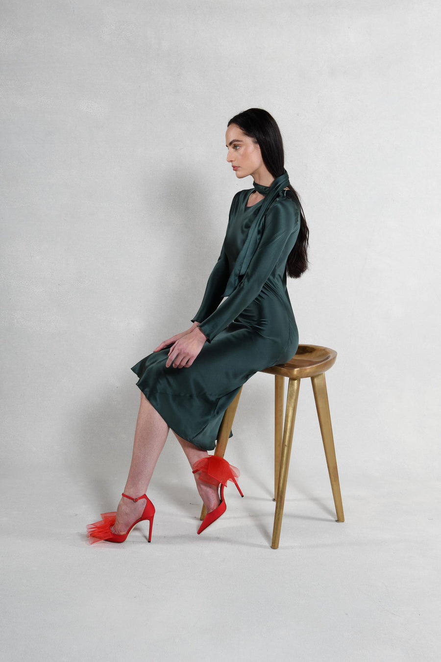 Jill Dress : Hunter Green