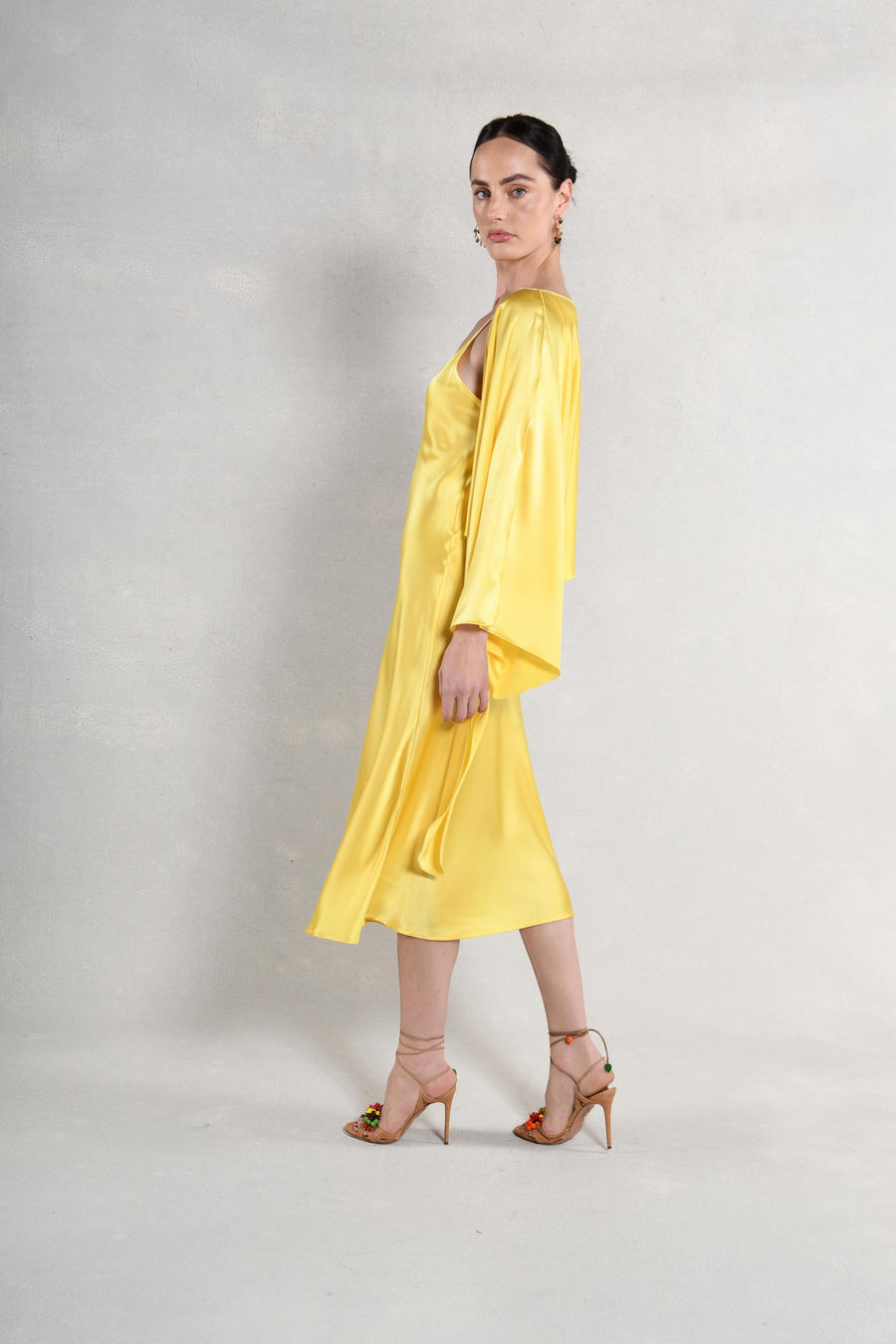 The Courteney Set : Yellow Silk Charmeuse