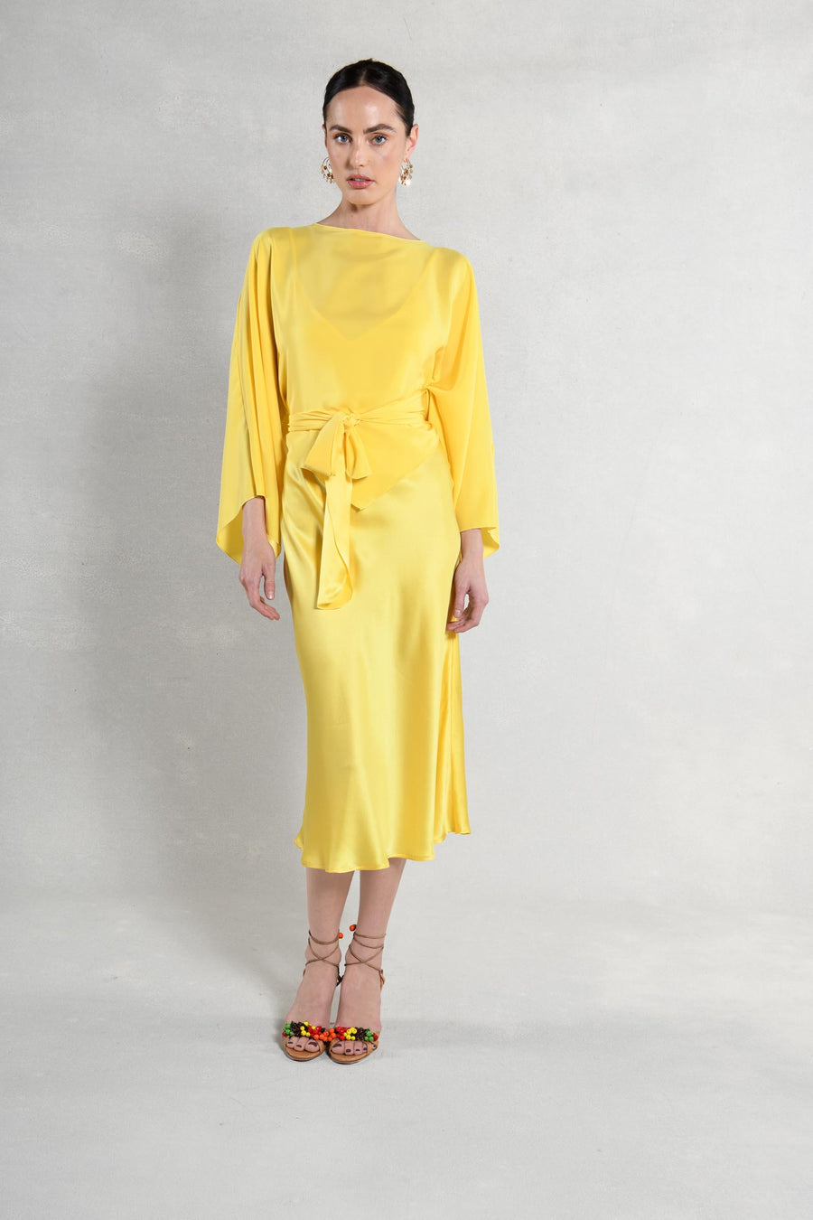 The Courteney Set : Yellow Silk Charmeuse