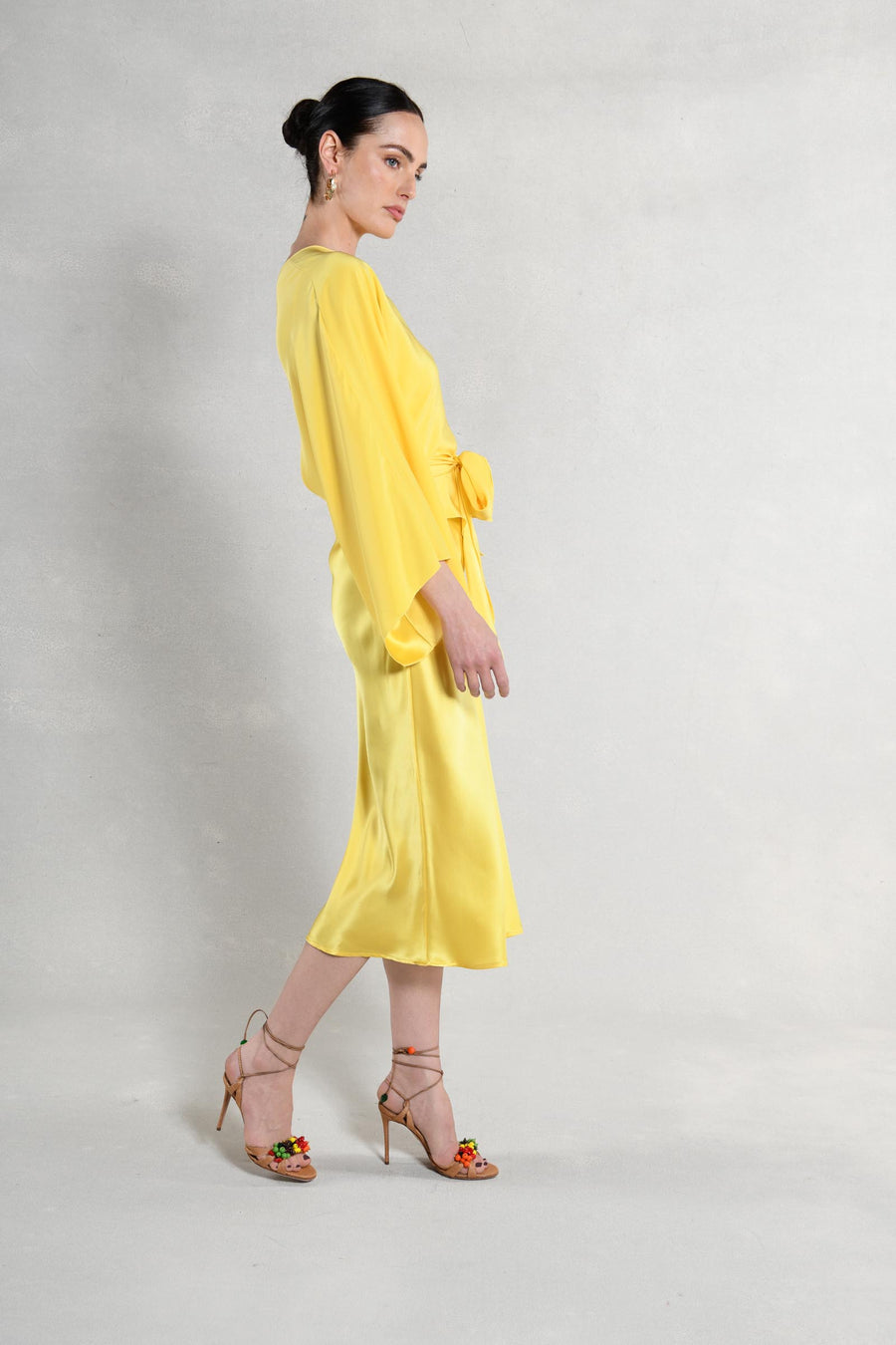 The Courteney Set : Yellow Silk Charmeuse