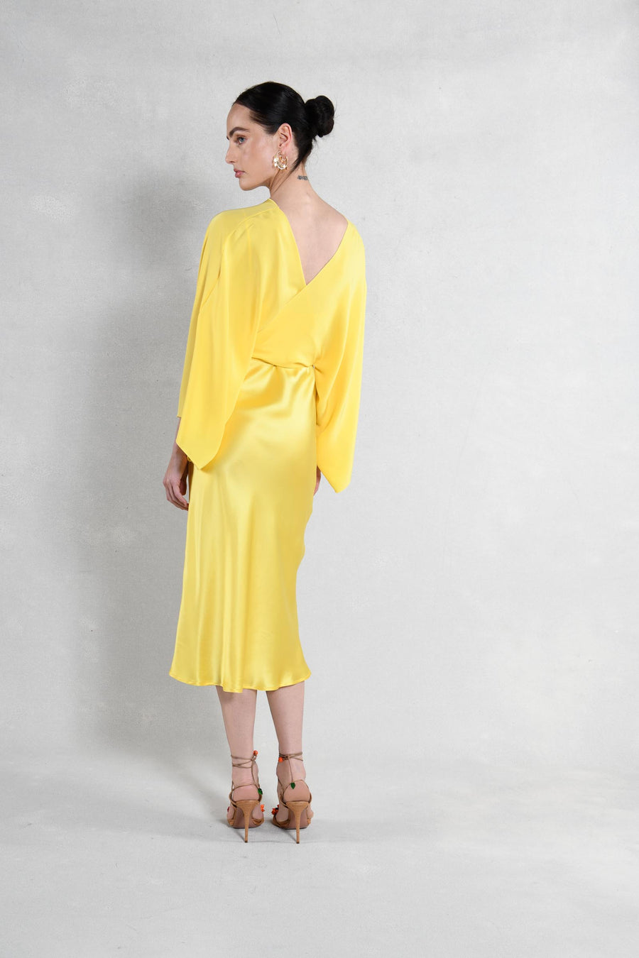 The Courteney Set : Yellow Silk Charmeuse