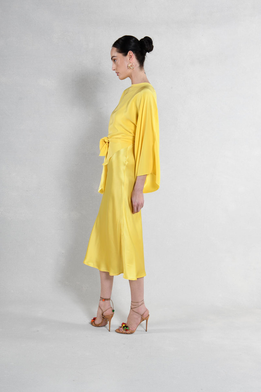 The Courteney Set : Yellow Silk Charmeuse