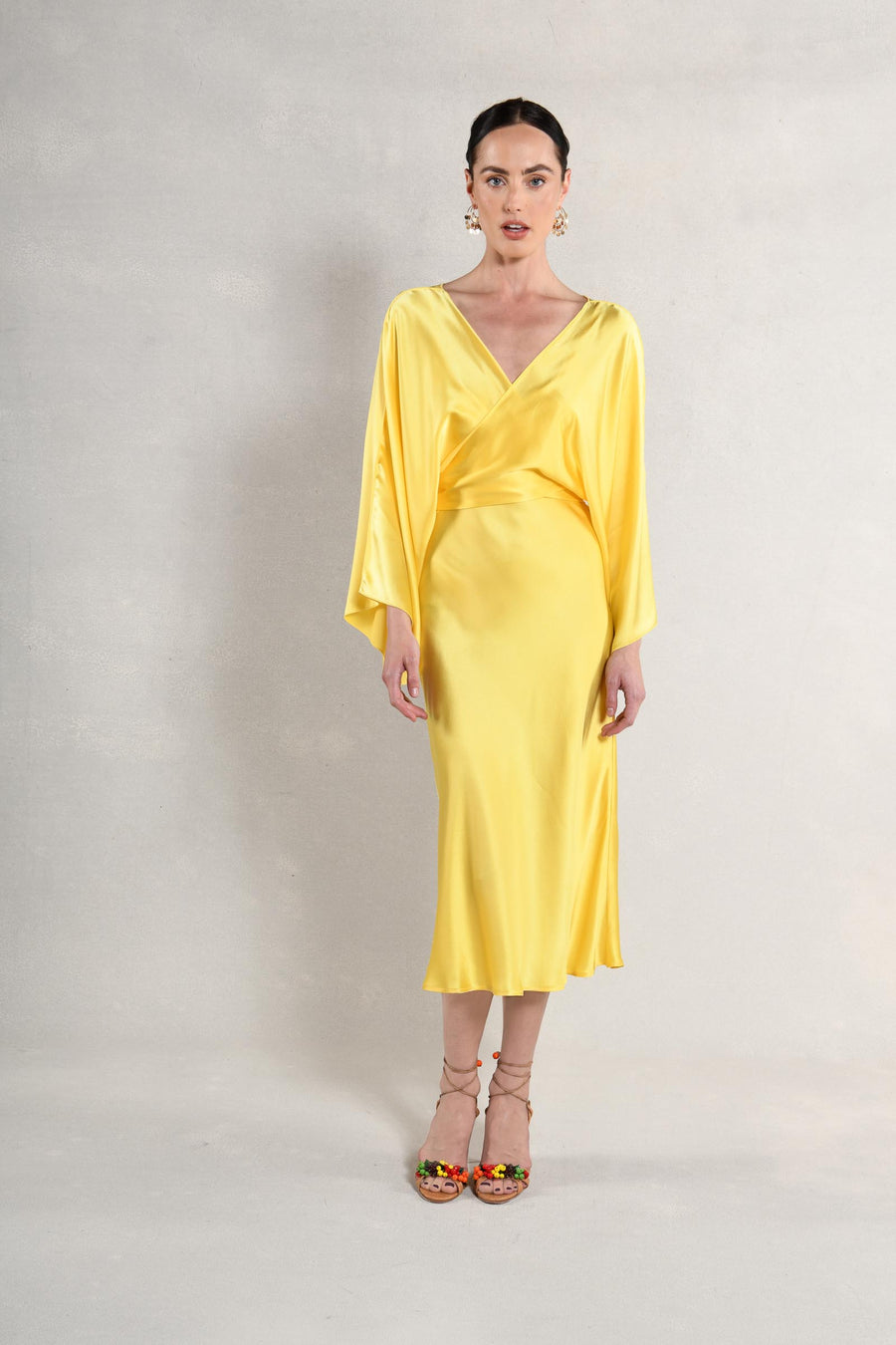 The Courteney Set : Yellow Silk Charmeuse