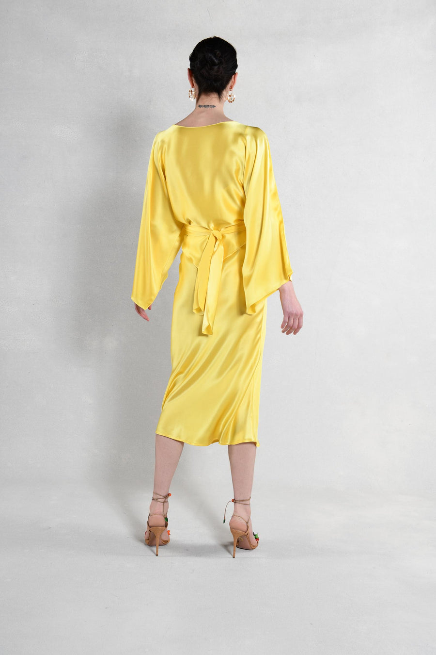 The Courteney Set : Yellow Silk Charmeuse