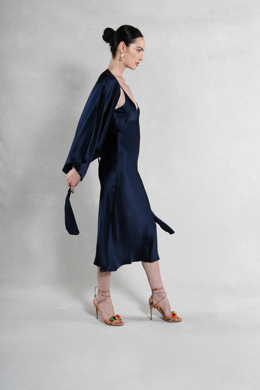 The Courteney Set : Navy Silk Charmeuse