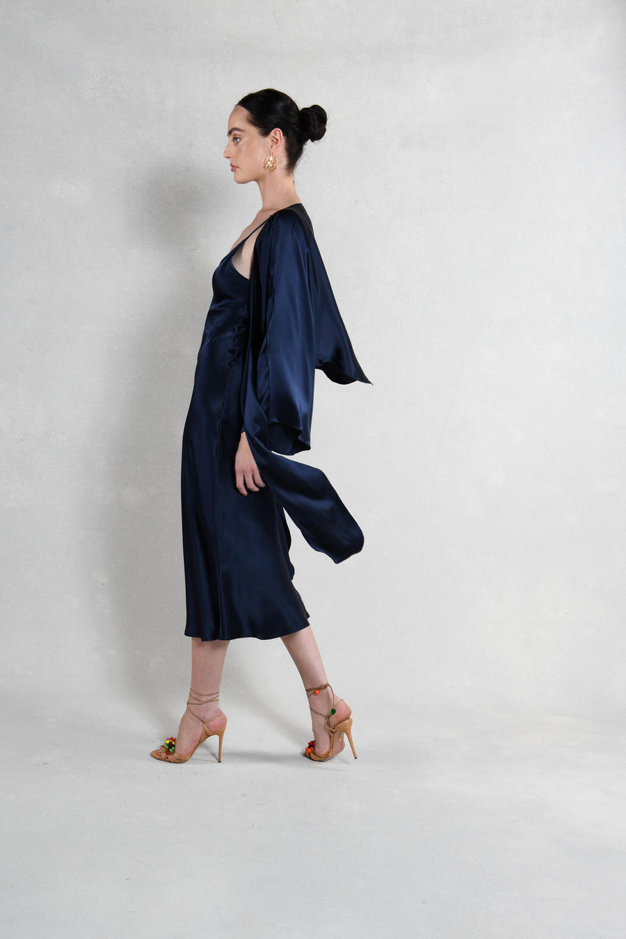 The Courteney Set : Navy Silk Charmeuse