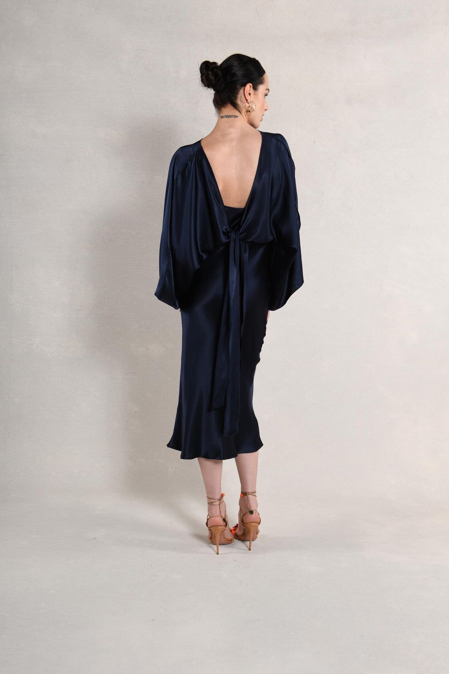 The Courteney Set : Navy Silk Charmeuse