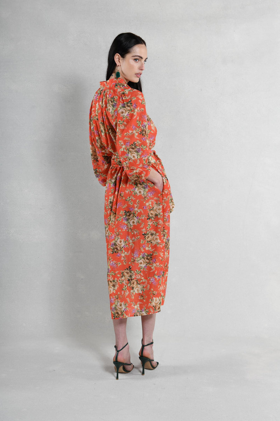 Long Isabelle : Orange Floral