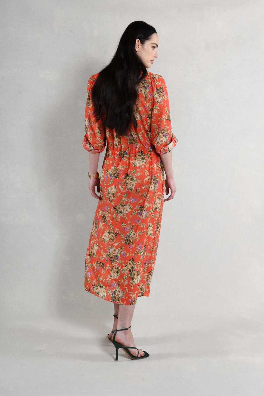 Long Isabelle : Orange Floral