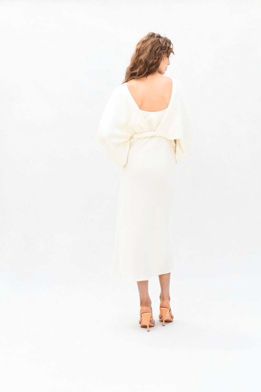 Candace Wrap Top & Slip Dress : Cream Burlap