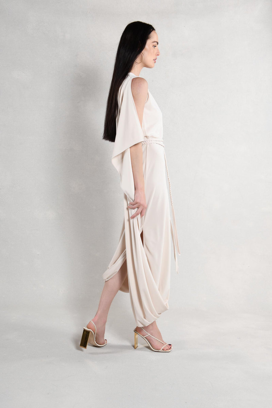 Everyway Dress : Cream Matte Jersey