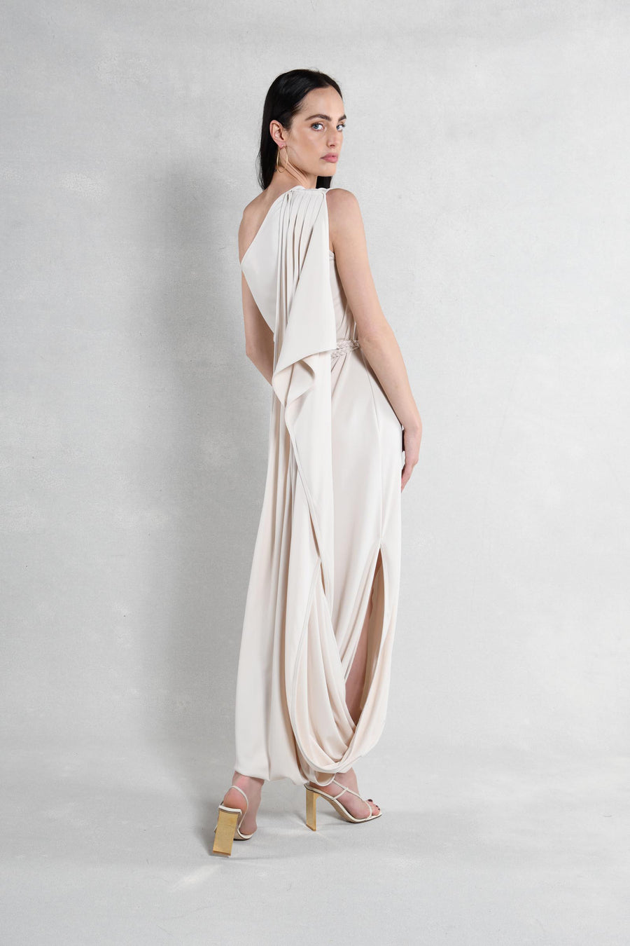 Everyway Dress : Cream Matte Jersey