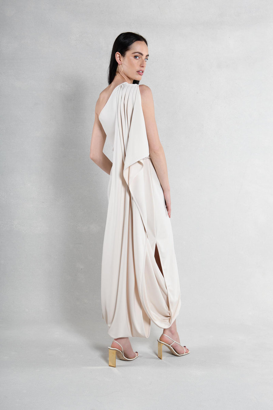 Everyway Dress : Cream Matte Jersey