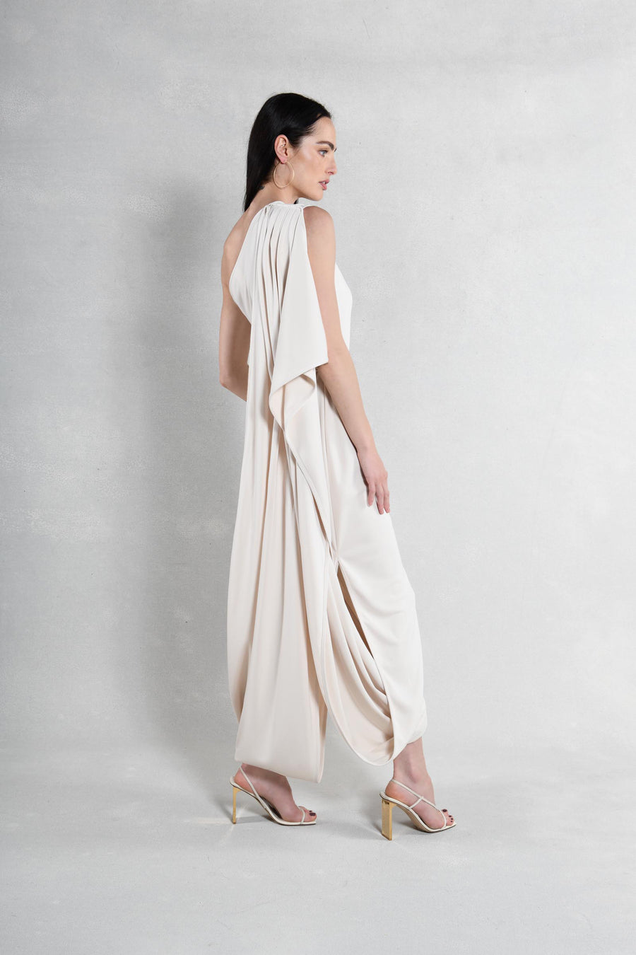 Everyway Dress : Cream Matte Jersey