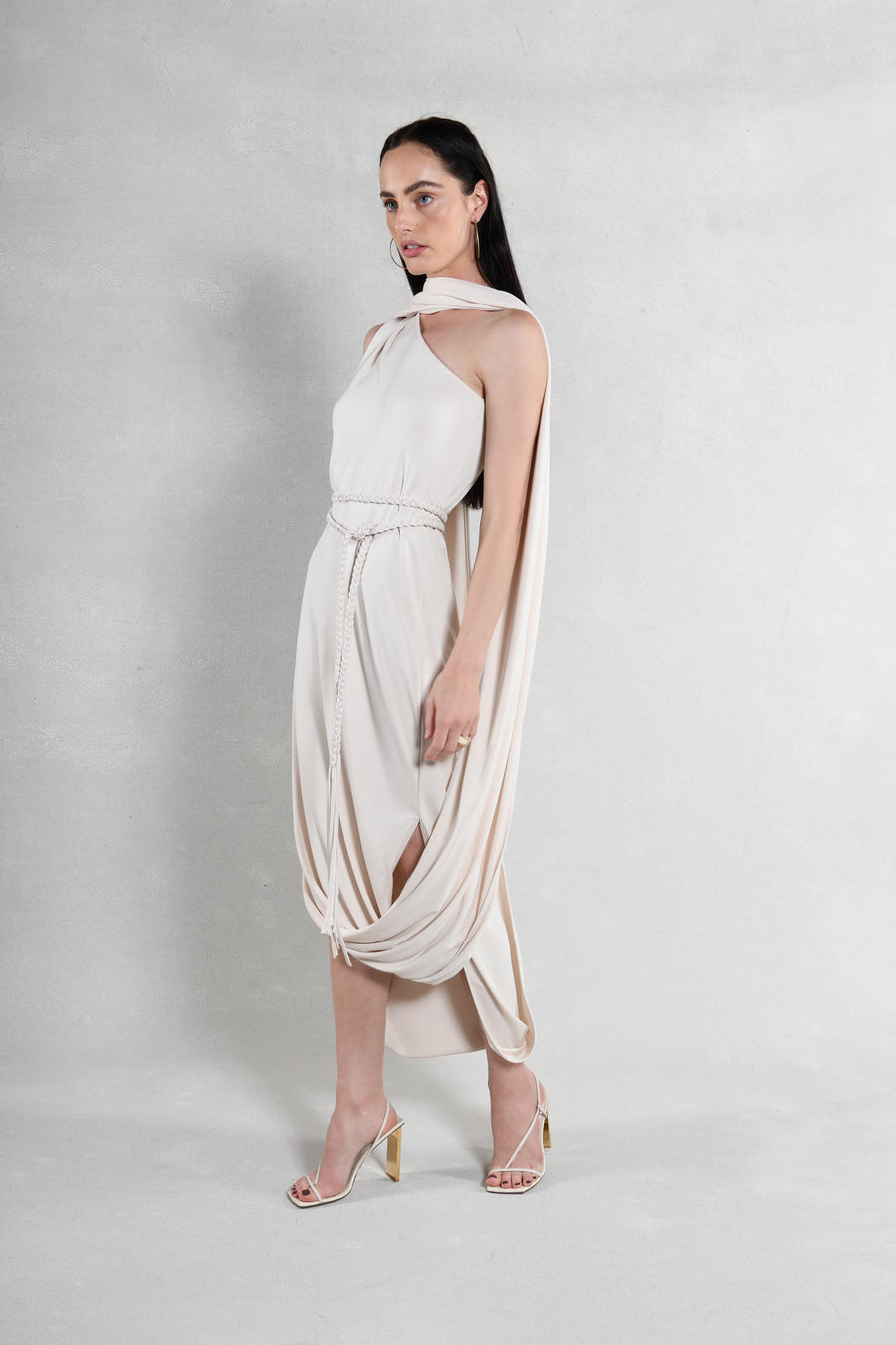 Everyway Dress : Cream Matte Jersey