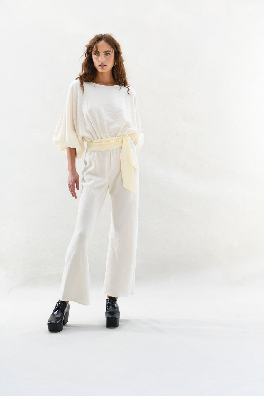 Ryan Top & Pant : Cream Burlap