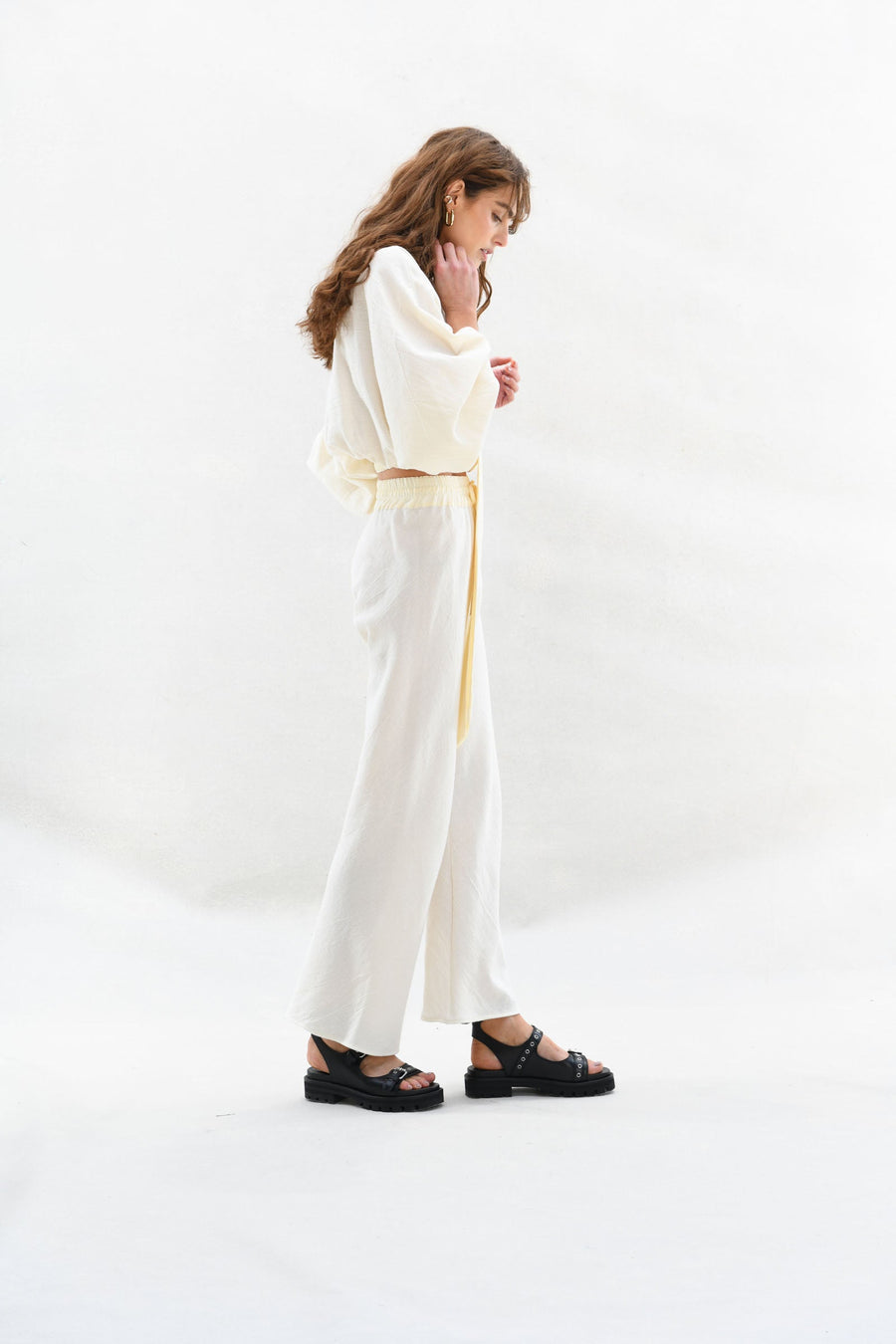 Ryan Top & Pant : Cream Burlap