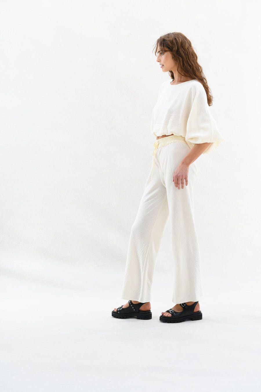 Ryan Top & Pant : Cream Burlap