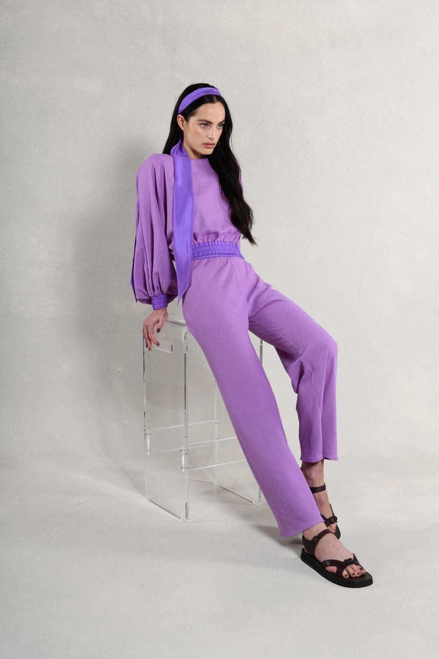 Ryan Top & Pant : Purple Burlap